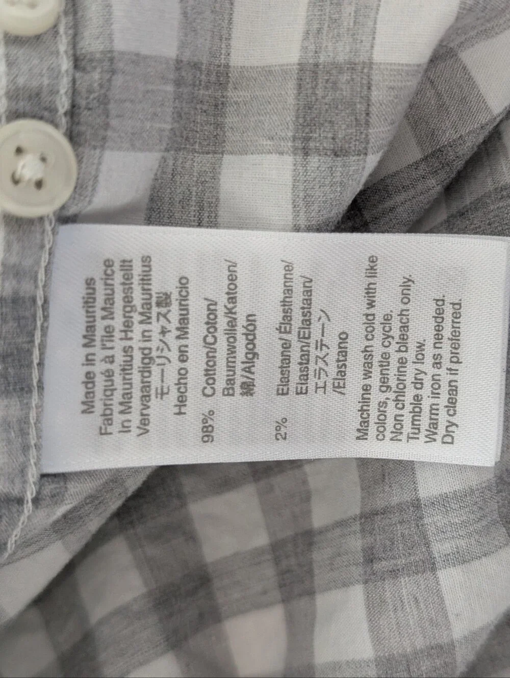 Bundle Of 2 J Crew Button-Down Plaid Shirts - Gray & Burgundy (Men)